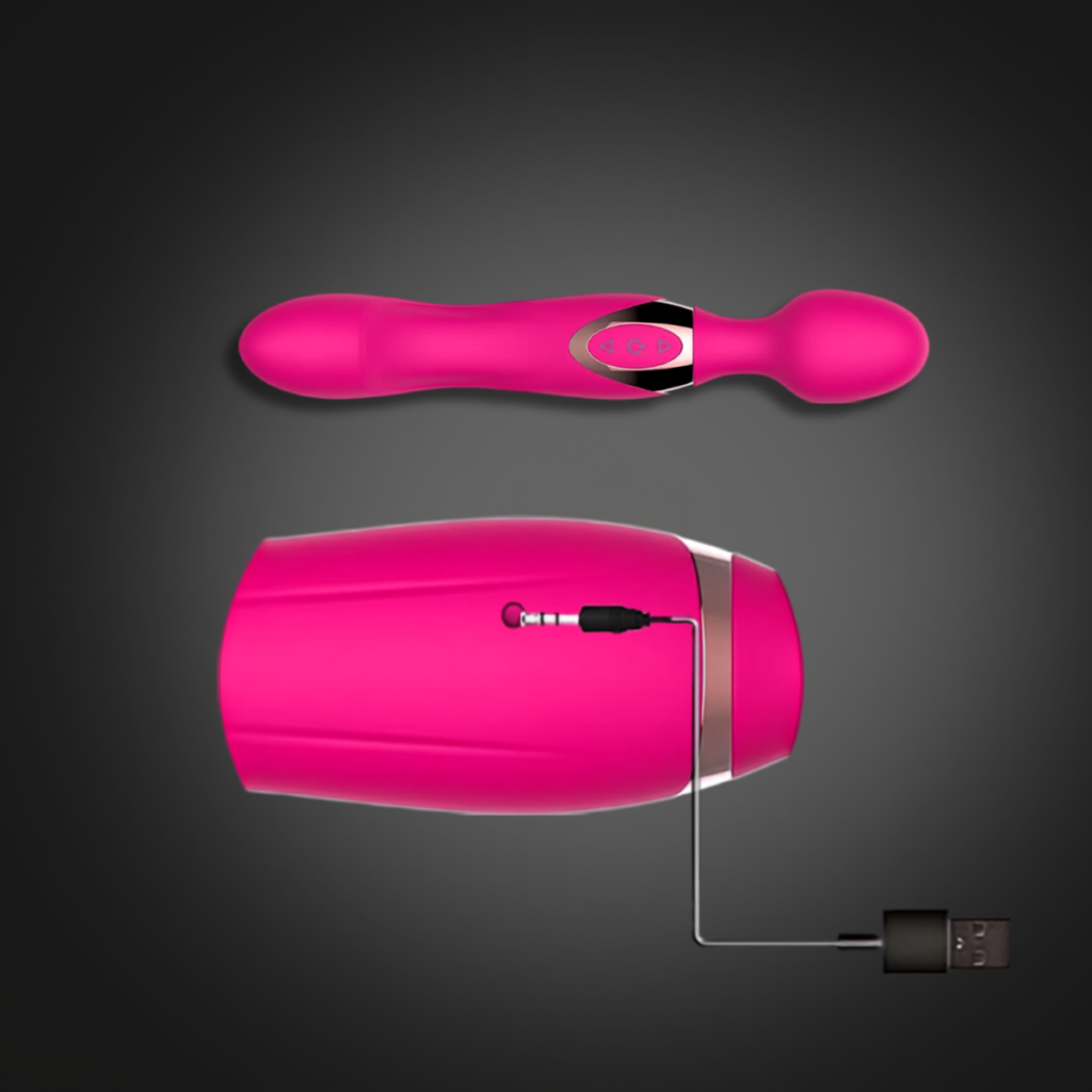 Dual-ended vibrator charging accessories