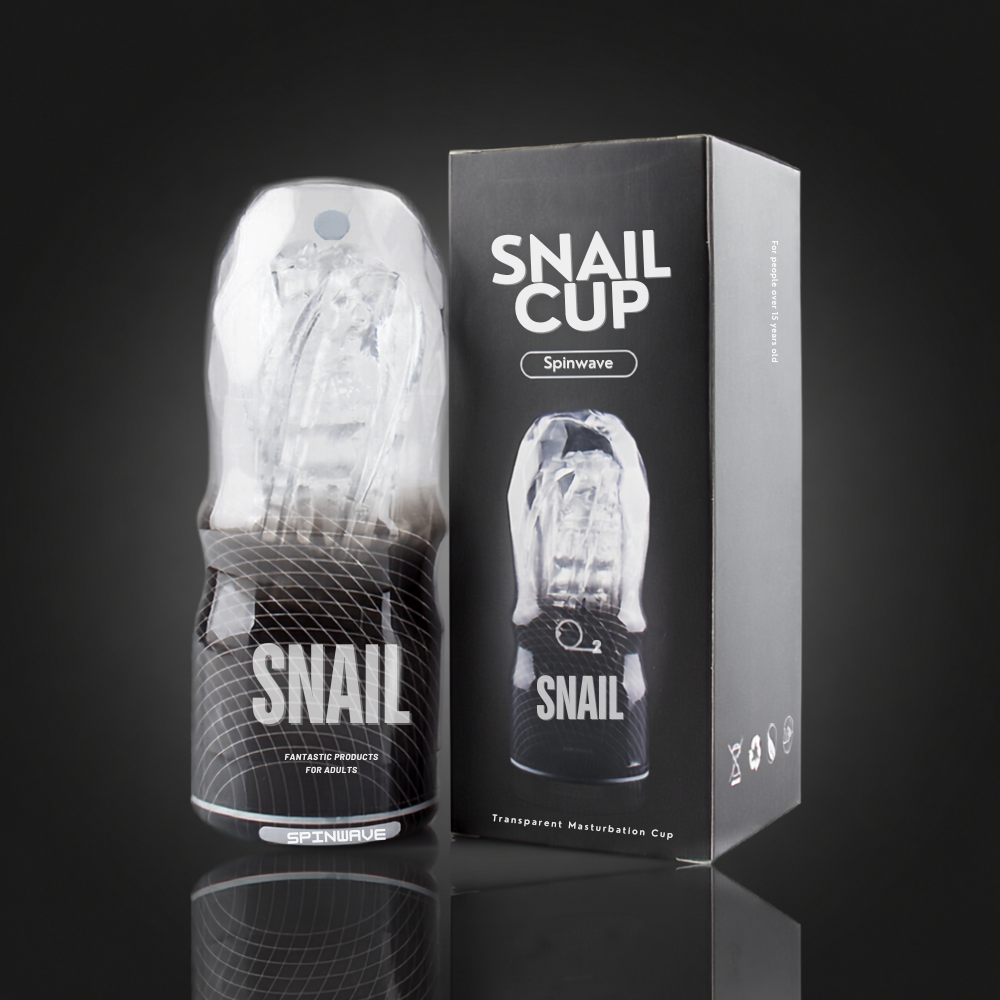 Snail Cup Male Stroker in Black